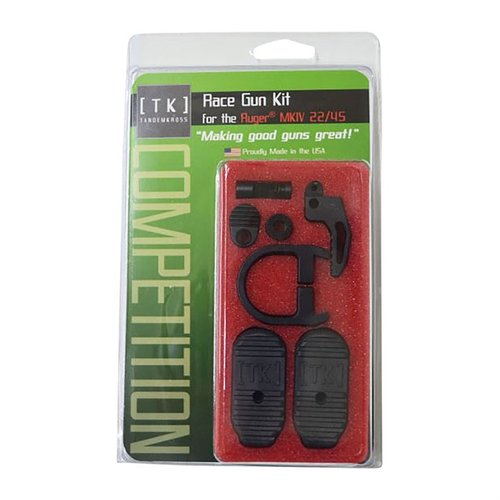 Verbessere deine Ruger® MKIV™ 22/45™ mit dem Race Gun Kit: schnellerer Abzug, einfacher Ladegriff und verbesserte Magazinwechsel für mehr Leistung!