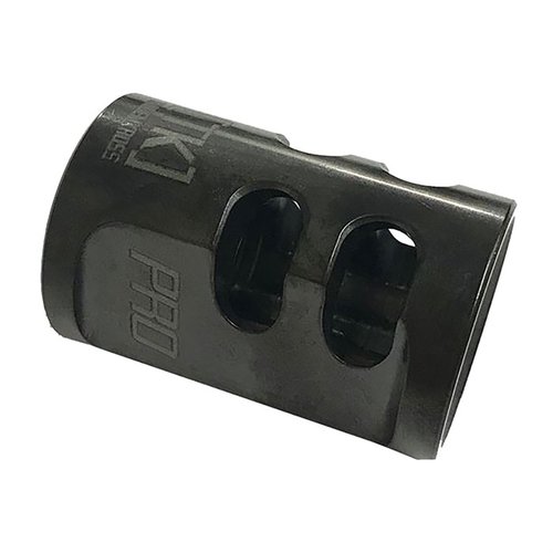 Der "Game Changer PRO" 9mm Kompensator für deine Ruger® PC Carbine™ reduziert den Rückstoß, verbessert die Genauigkeit und ist dank der Easy-Clean Beschichtung leicht zu reinigen.
