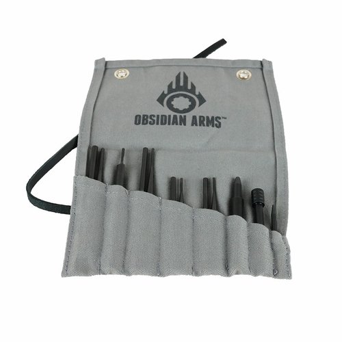 Das AR-15 Complete Armorer's 12-Piece Punch Set bietet alles, was du zum Bauen oder Zerlegen deines AR-15 brauchst, aus robustem 4140 Alloy Steel.