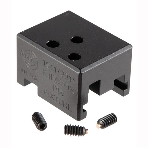 Die Apex Ejector Pin Fixture hält den Ejector sicher am Rahmen deiner 1911 oder 2011, sorgt für präzise Anpassungen und schützt vor Beschädigungen.