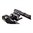 HD-50 Heavy-Duty-Zweibein, matt schwarz