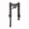 HD-50 Heavy-Duty-Zweibein, matt schwarz