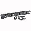 Die Combat M-LOK Free Float Handguards bieten eine robuste Aluminiumkonstruktion, sieben M-LOK-Befestigungspunkte und eine durchgehende Picatinny-Schiene für optimale Anpassung.