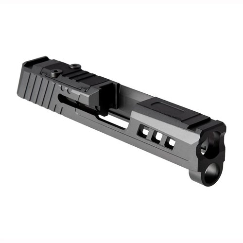 Der AXIOM SIG P365 Slide von True Precision bietet eine präzise Verarbeitung aus 17-4ph Edelstahl, ist für Shield RMSc Optiken geeignet und hat ein einzigartiges Design.