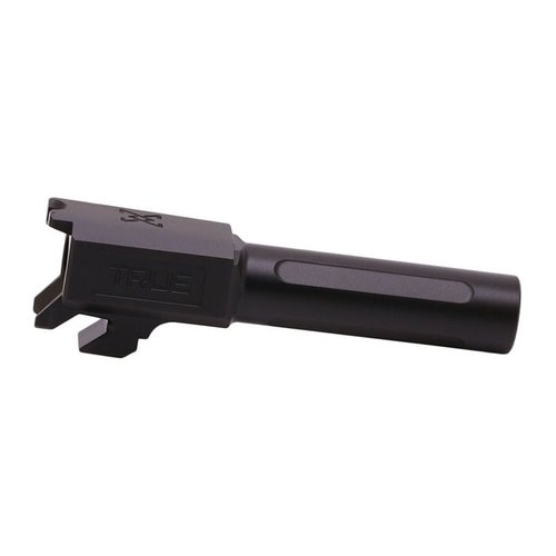 Steigere die Präzision deiner Hellcat mit dem verbesserten 9mm Barrel von TRUE PRECISION, ausgestattet mit 1:10 Twist und 11° Mündungskrone.
