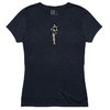 Damen Hula Girl Tri-Blend T-Shirt Marineblau 4XL