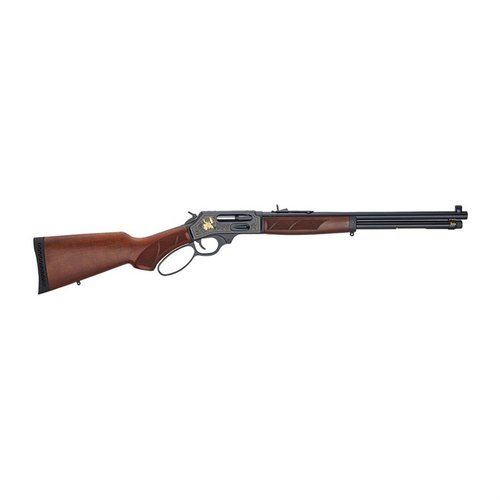 Die Steel Wildlife Edition .30-30 bietet dir ein leichtes, elegantes Lever Action Gewehr mit blauen Stahlrahmen, seitlichem Ladeportal und beeindruckender Gravur.