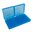 Flip-Top-Munitionbox Pistole 9MM-380 ACP, 200 Schuss, transparent-blau