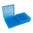 Flip-Top-Munitionbox Pistole 9MM-380 ACP, 200 Schuss, transparent-blau