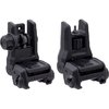 MBUS 3 Visierset, klappbare, verstellbare Polymer-Visiere für AR-15, schwarz