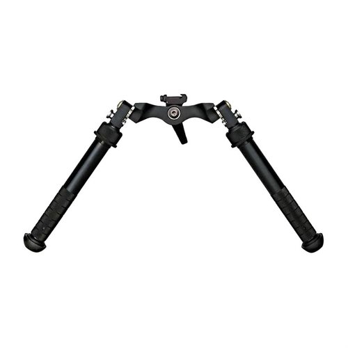 Der SUPER CAL (CANT AND LOC) Bipod bietet eine stabile Basis mit 45° Beinpositionen, nicht rotierenden Beinen und einem Gewicht von nur 21,54 Unzen.