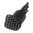 AR-15 Low-Snag Forward Assist, niedriges Profil, genoppt, schwarz