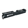Schlitten mit RMS-Ausfräsung und Abdeckplatte für Glock 43, schwarz DLC
