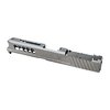 Der AXIOM Slide für Glock 43/43X bietet eine RMSc Optikschneidung, eine robuste 17-4ph Edelstahlkonstruktion und ein attraktives Design in Stealth Grey.