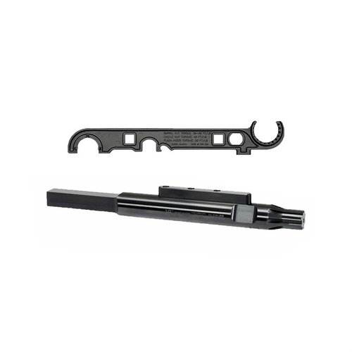 Der Midwest Industries Armorer's Wrench ist perfekt für 5.56 und 7.62 AR-Plattformen, mit einem robusten Design aus 4140 Stahl und vielseitigen Funktionen.