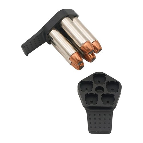 Der J-CLIP-R™ passt perfekt für 5-schüssige Ruger LCR und LCRx Revolver in 38SP und 357 Magnum, aus strapazierfähigem Polyurethan für jede Umgebung.