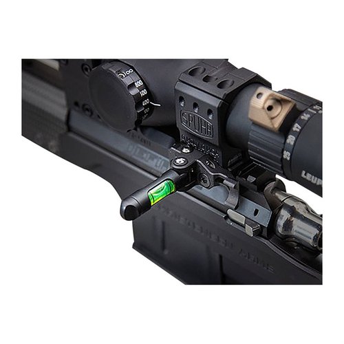 Der TANGO SM ACCU/LEVEL™ ist ein ultraleichter, mikrofein einstellbarer SPUHR®-Montagelevel, der dir eine präzise Ausrichtung und sicheren Halt beim Schießen bietet.