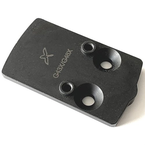 Die TRIJICON RMRCC Adapterplatte für Glock 43/48 bietet eine stabile Montage, minimiert Überhang und sorgt für eine flache Sichtanpassung. Perfekt für deine Waffe!