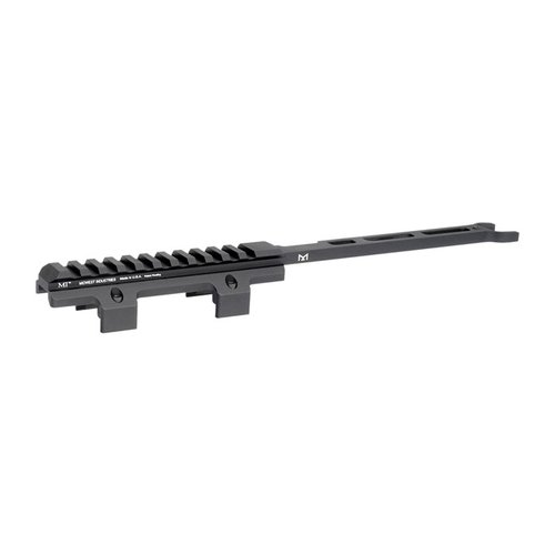 Mit der HK MP5 & CLONES TOP RAIL M-LOK kannst du Zubehör einfach montieren, ohne Waffenbau, und behältst gleichzeitig den originalen Handguard.