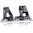 AR-15 PEAK/01 festes Eisen-Frontvisier schwarz