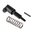 AR-15 Extended Forward Assist leicht Low-Profile schwarz