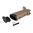 AR-15 Gummierter Overmold-Pistolengriff 15° FDE