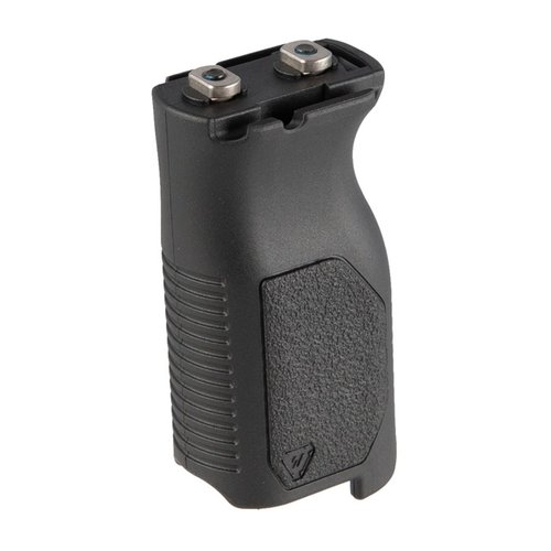Der Strike Industries Angled Grip mit Kabelmanagement bietet einen 86° Winkel, stabile Handhabung, und eine innovative Lösung zur Kabelorganisation für deine M-LOK Rails.