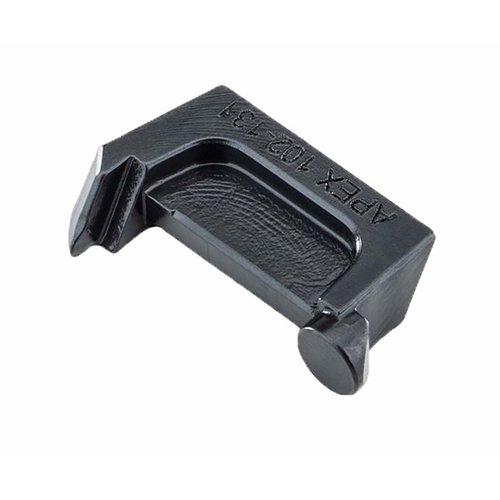 Der Apex Failure Resistant Extractor für Slim Frame Glock-Pistolen bietet eine robuste Extractor-Claw und verbesserte Geometrie für zuverlässige Extraktion und gleichmäßige Auswurfmuster.