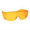 Vollschutz-Sport-Schießbrille, bernsteinfarbene Gläser