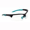 Türkisfarbene Schießbrille mit klarer Linse
