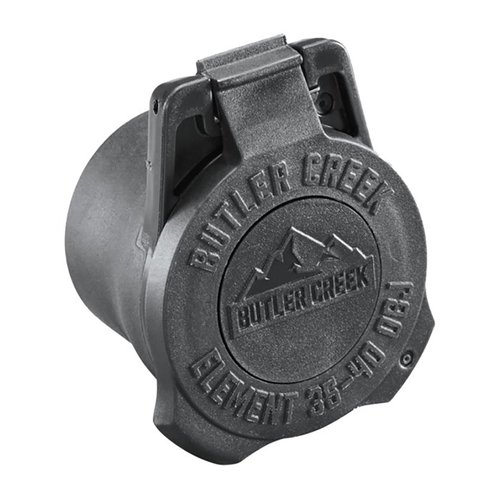 Die Butler Creek Element Scope Caps sind extrem robust, verfügen über einen Multi-Flex-Sleeve und bieten eine ausklappbare Dope Disk für Wind- und Höheninformationen.