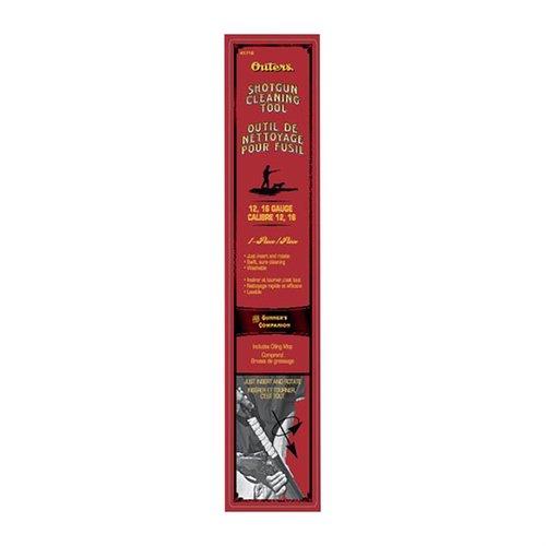 Mit dem SHOTGUN CLEANING TOOL von OUTERS reinigst du deine Schrotflinte mühelos: stabiler Griff, waschbar, kompakt und inklusive Ölmop im Griff.