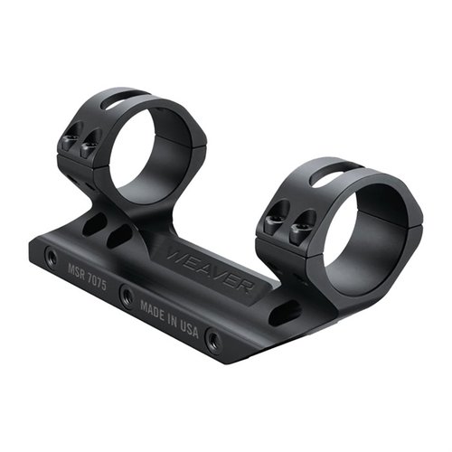Die Weaver Premium MSR Optics Mount aus leichtem 7075-T6 Aluminium bietet höchste Stabilität, 3600 lbs Klemmkraft und ein elegantes Design für optimale Optik-Höhe.