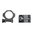 1" Sechsloch-Picatinny-Ringe, mittel