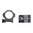 1" Sechsloch-Picatinny-Ringe, hoch