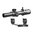 TOMAHAWK LPVO 1-4x24 mm SFP beleuchtet GUERRILLA DOT BDC schwarz mit Montage