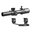 TOMAHAWK LPVO 1–6x24 mm SFP beleuchtetes Guerrilla Cross MOA-Absehen, schwarz, mit Montage