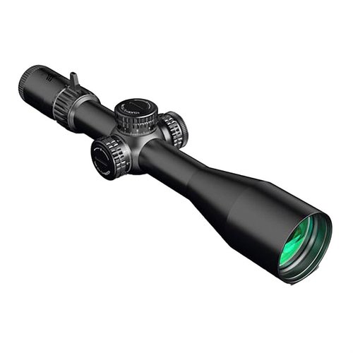 Der Warhawk 5-25x56mm FFP bietet kristallklares Glas, ein robustes Design, 34mm Hauptrohr, einstellbare Parallaxen und beleuchtete Retikels für präzises Zielen.
