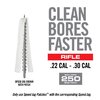 Die Bore-Max Speed Jag Patches bieten optimale Kompression für effektive Reinigung, sind leicht zu handhaben und absorbieren besser als Baumwolle.