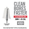Die Bore-Max Speed Jag Patches bieten optimale Kompression für effektive Reinigung, absorbieren besser als Baumwolle und fangen Schmutz ohne Fusseln ein.