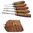 V&U Meißel-Schnitzset für Checkering und Restaurierung mit Etui, 5-tlg.