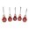 #107M SUB MINI PALM Holzschnitzerei 5-teiliges Set