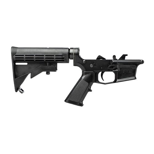 Der Aero Precision EPC-9 Complete Lower Receiver bietet eine robuste Basis für deinen AR9-Bau, inklusive A2 Pistolengriff, M4-Schaft und vorinstallierten Komponenten.