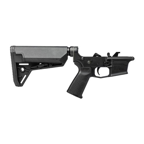 Der Aero Precision EPC-9 Complete Lower Receiver bietet eine robuste Basis für dein AR9-Projekt mit MOE Grip, SL-S Stock und vorinstallierten Komponenten.