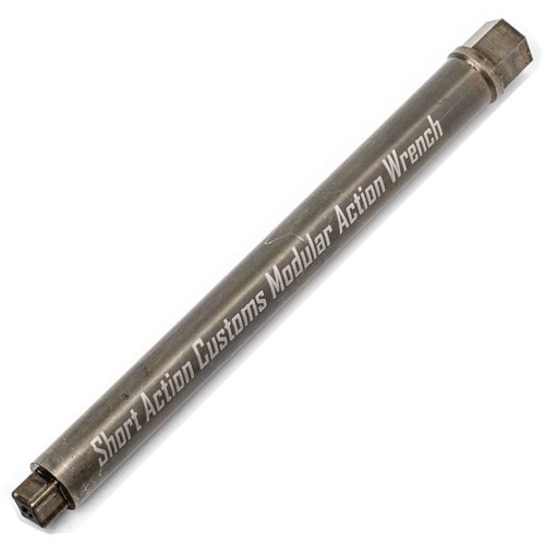 Der MODULAR ACTION WRENCH BODY von Short Action Customs bietet eine robuste Bauweise aus 4140 Alloy Steel, werkzeuglosen Wrench Head-Wechsel und lebenslange Garantie.