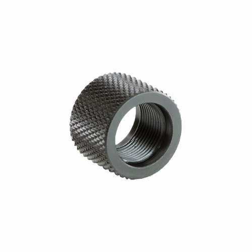 .720 und .725 Standard Thread Protector schützen die Mündungsgewinde deiner Waffe vor Schäden. Mit der geriffelten Oberfläche ist die Montage einfach und schnell.