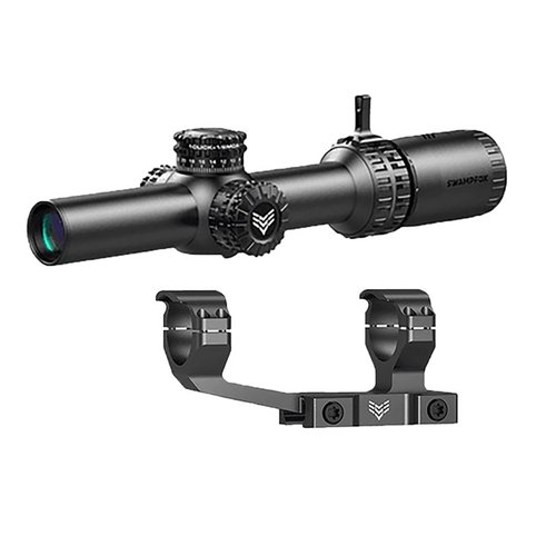 Mit dem Swampfox Arrowhead 1-6X24 SFP erhältst du ein robustes Zielfernrohr mit beleuchtetem Retikel, Locking Turrets und exzellenter Sichtqualität.