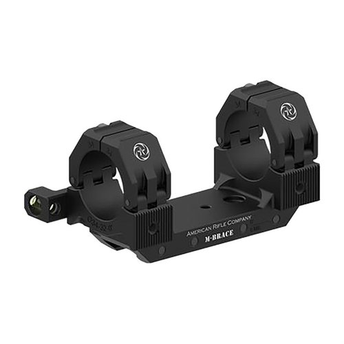 Das M-BRACE Scope Mounting System bietet eine innovative Lösung für präzises Zielen, mit einem robusten Design und einfacher Montage auf Picatinny-Schienen.