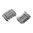 Multidirektionale Schienenabdeckungen mit Kabelmanagement-System, 6er-Pack