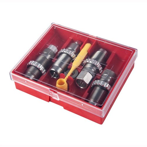 Das 4 DIE - DELUXE PISTOL DIE SET für 50 Beowulf bietet eine Carbide Full Length Sizing Die, Bullet Seating Die und eine Carbide Crimp Die für einfaches Setup.